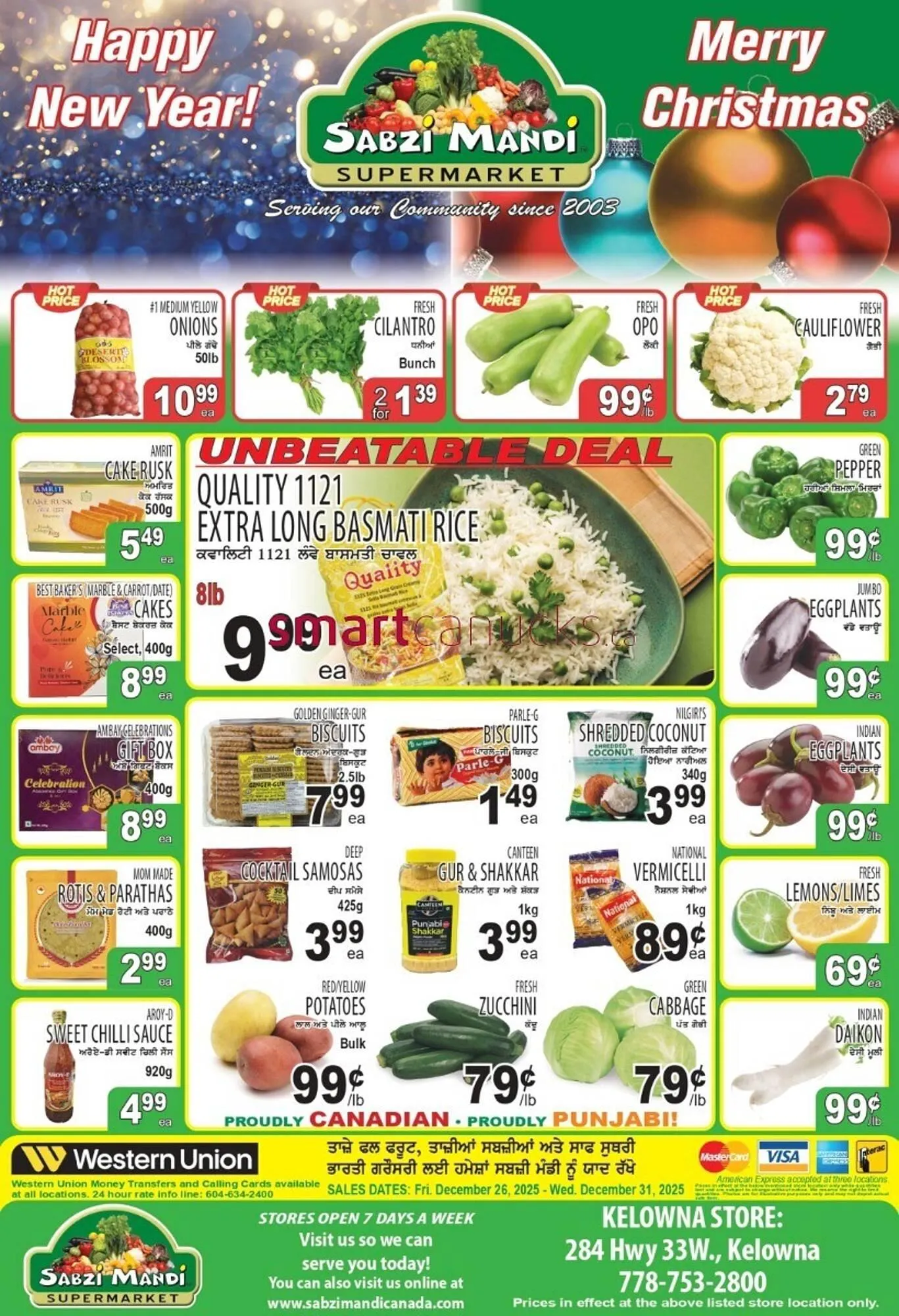 Sabzi Mandi Supermarket flyer from December 26 to December 31 2025 - flyer page 1