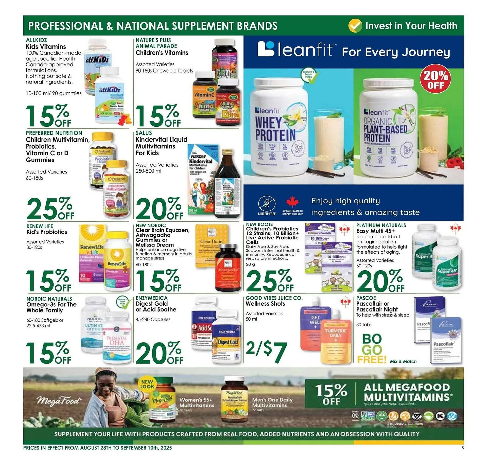 Nature's Emporium flyer from August 29 to October 1 2025 - flyer page 8