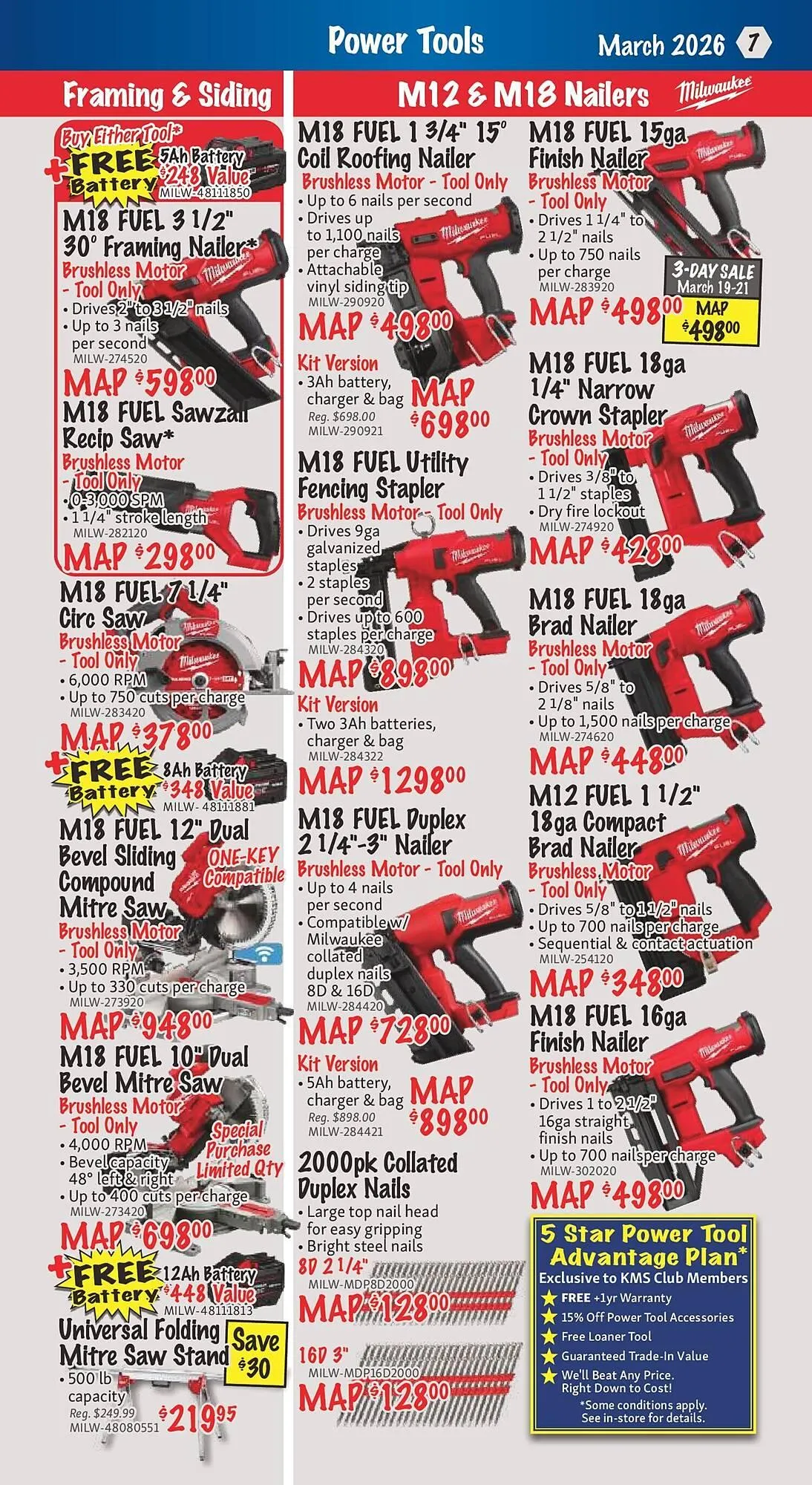 KMS Tools flyer from March 2 to March 16 2026 - flyer page 7