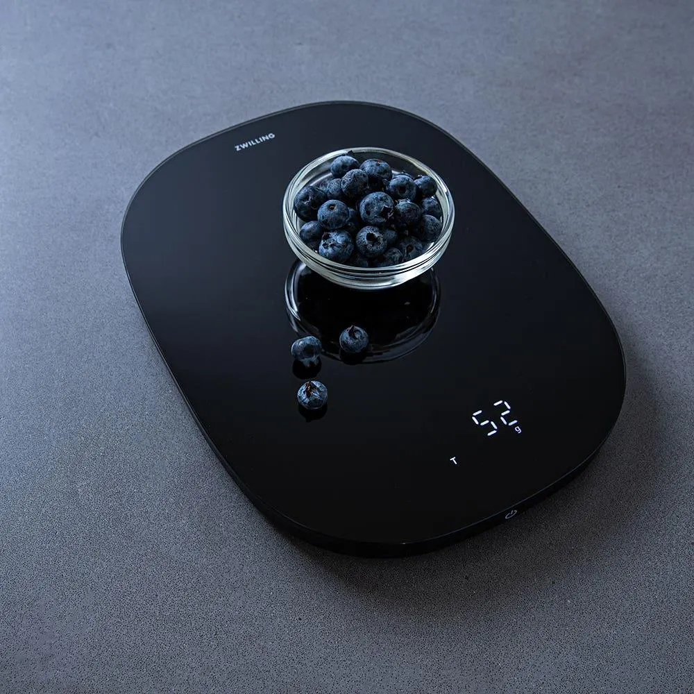 ZWILLING Enfinigy Glass Digital Kitchen Scale (Black)