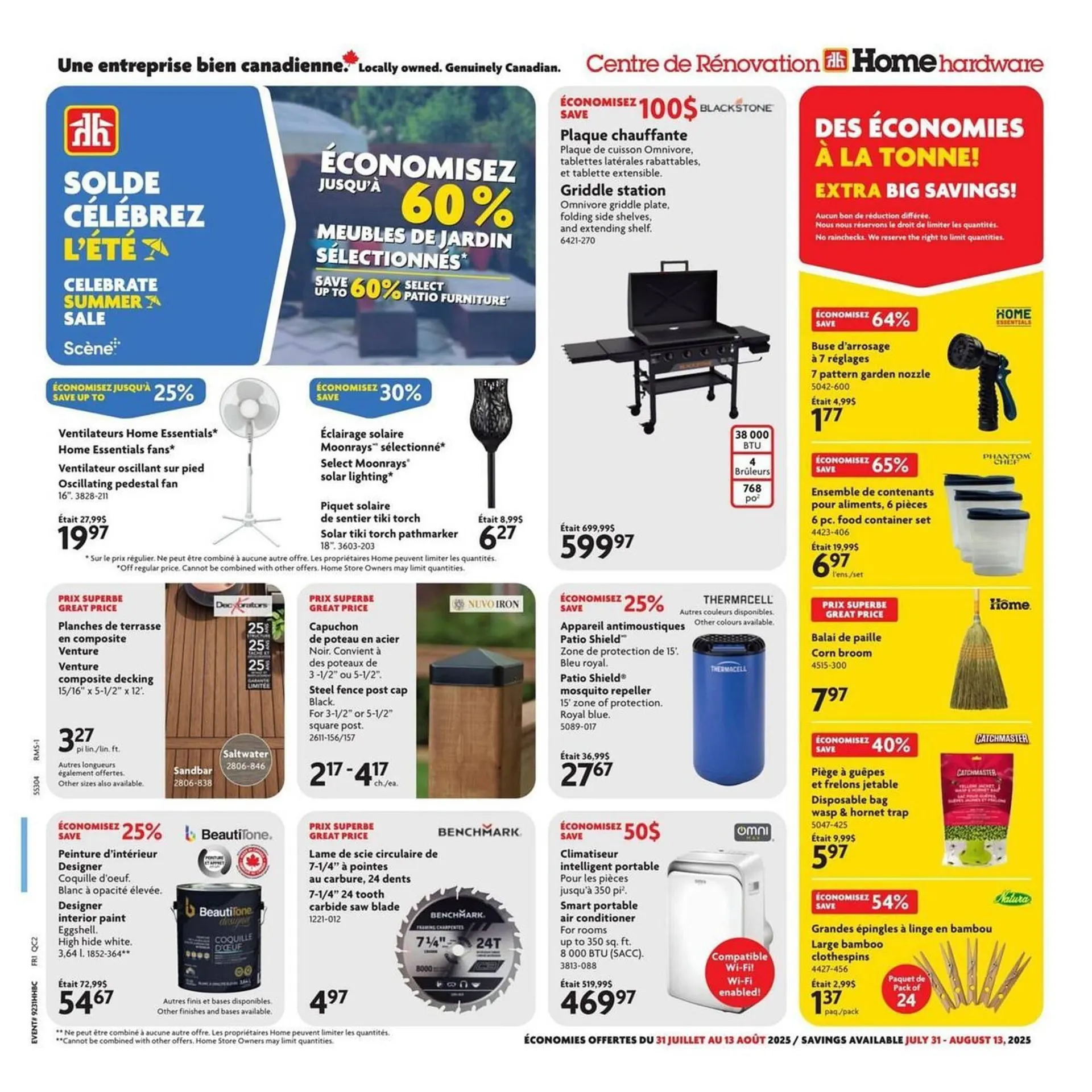 Home Hardware flyer from July 31 to August 13 2025 - flyer page 1