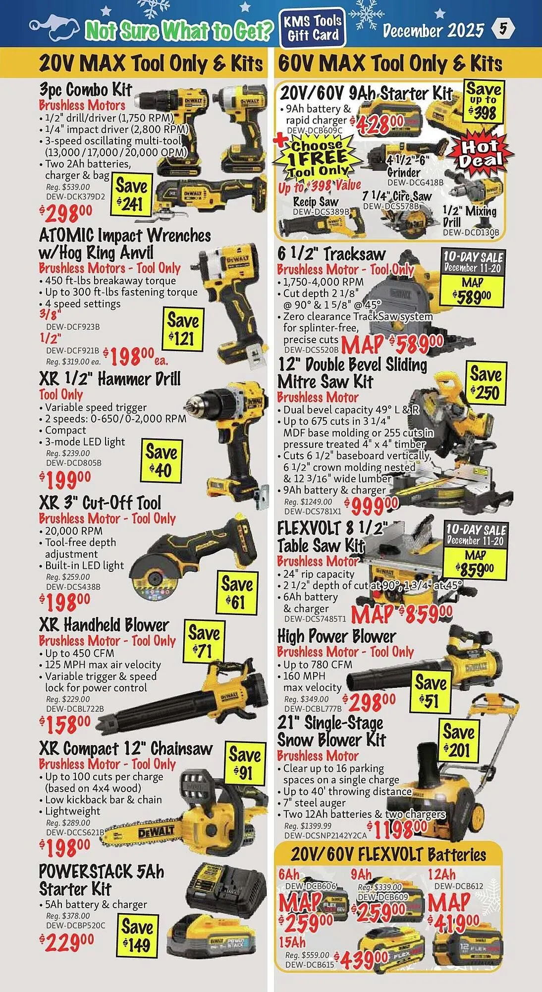 KMS Tools flyer from December 1 to January 1 2026 - flyer page 5