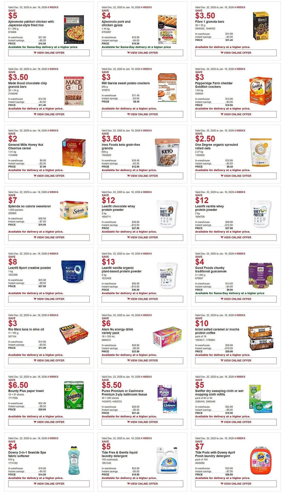 Costco flyer from December 22 to January 5 2026 - flyer page 3