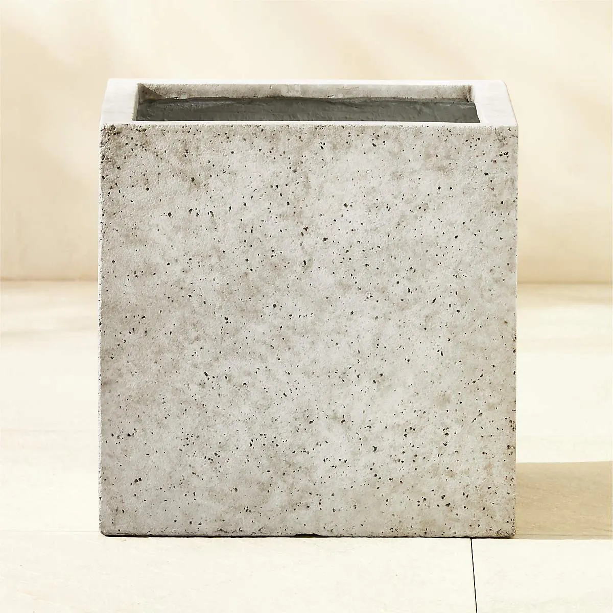 Ash Square Grey Cement Indoor/Outdoor Planter Small