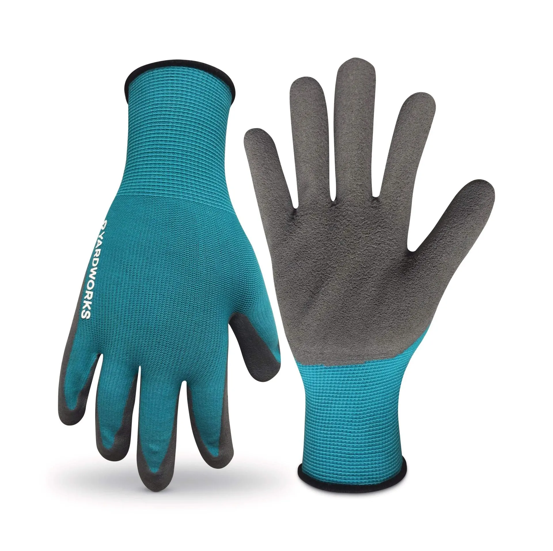 Yardworks Latex Coated Gripper Gardening Gloves, Small/Medium, Assorted Colours, 3-pk