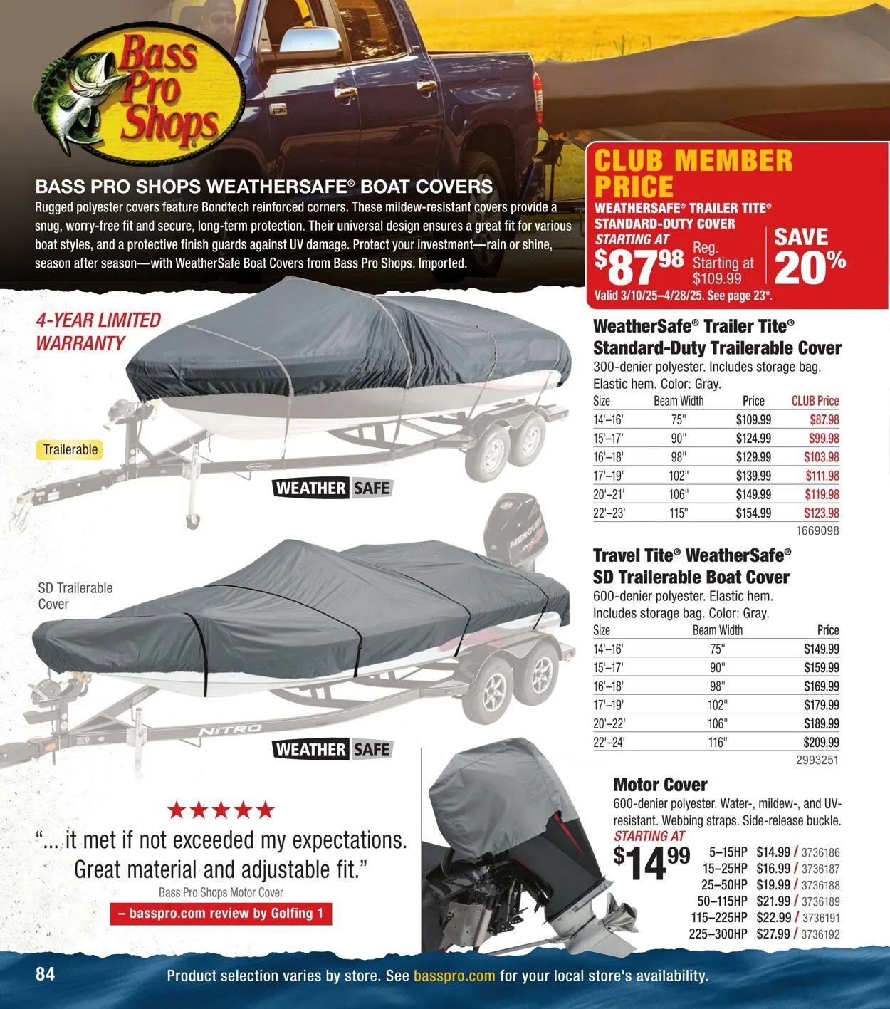 Bass Pro Current flyer from April 21 to May 5 2025 - flyer page 84
