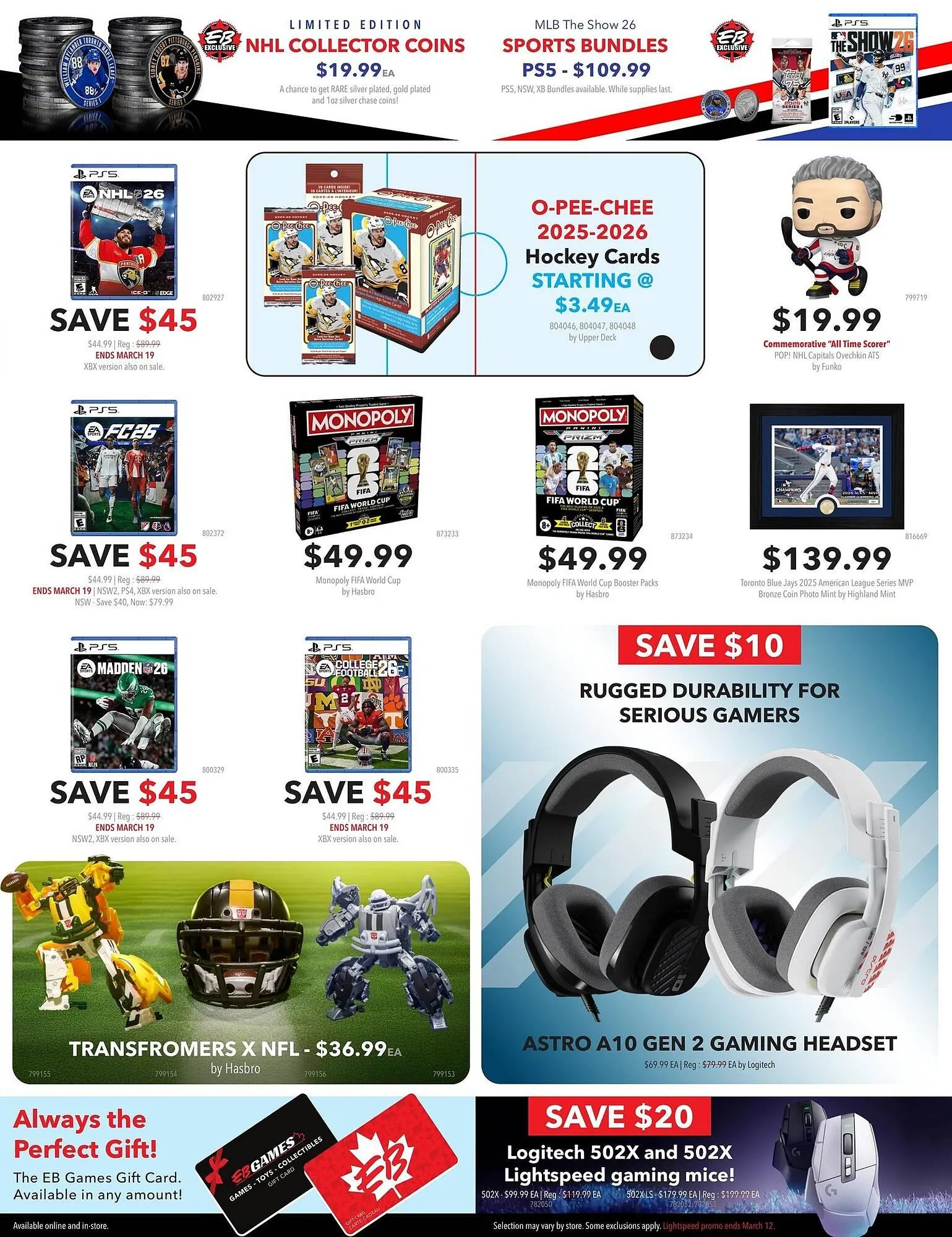 EB Games flyer from March 6 to March 15 2026 - flyer page 9