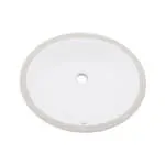16.5-in. W 13.25-in. D CUPC Certified Oval Bathroom Undermount Sink In White Color AI-27732