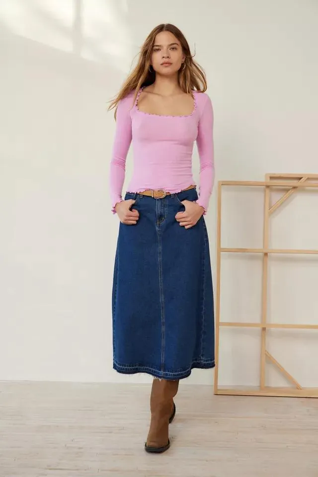 Out From Under Square Neck Layering Top