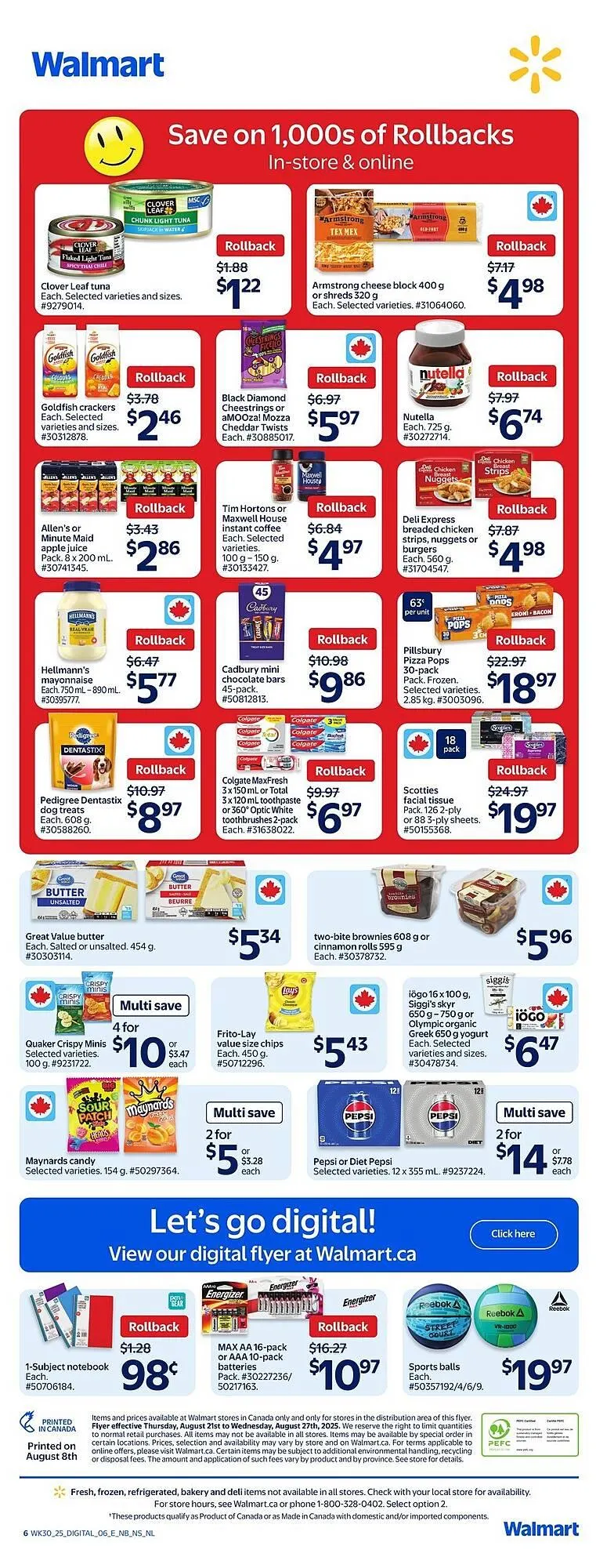 Walmart flyer from August 22 to August 28 2025 - flyer page 2