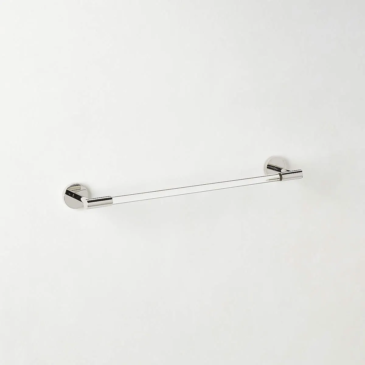 Flynn Crystal and Polished Nickel Towel Bar 18"