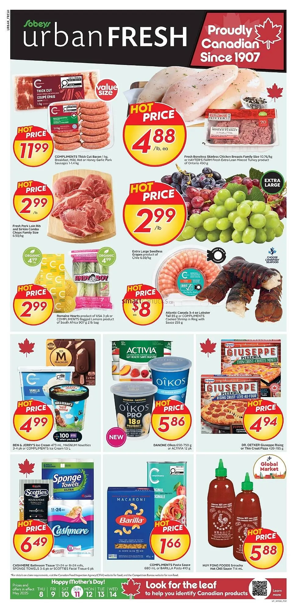 Sobeys flyer from May 8 to May 14 2025 - flyer page 1