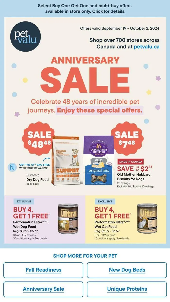 Anniversary Sale from September 23 to October 2 2024 - flyer page 1