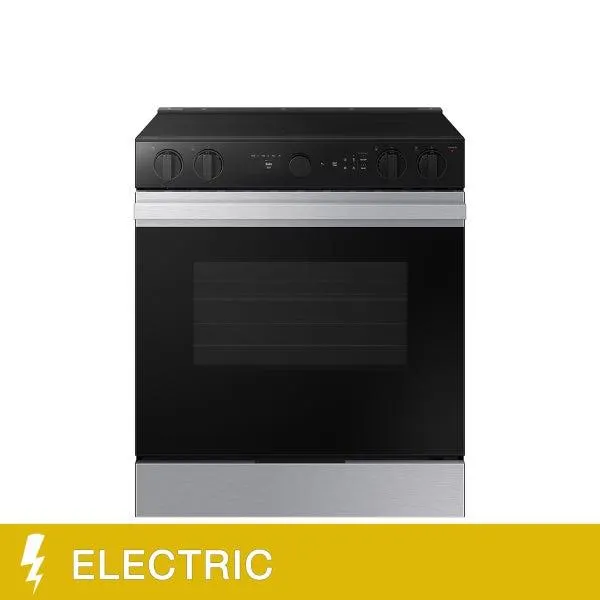 Samsung 6.3 cu. ft. Electric Slide-in Range with Air Fry and Air Sous Vide
