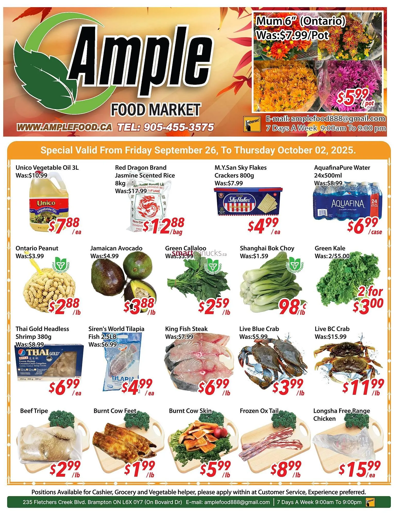Ample Food Market flyer from September 26 to October 2 2025 - flyer page 1