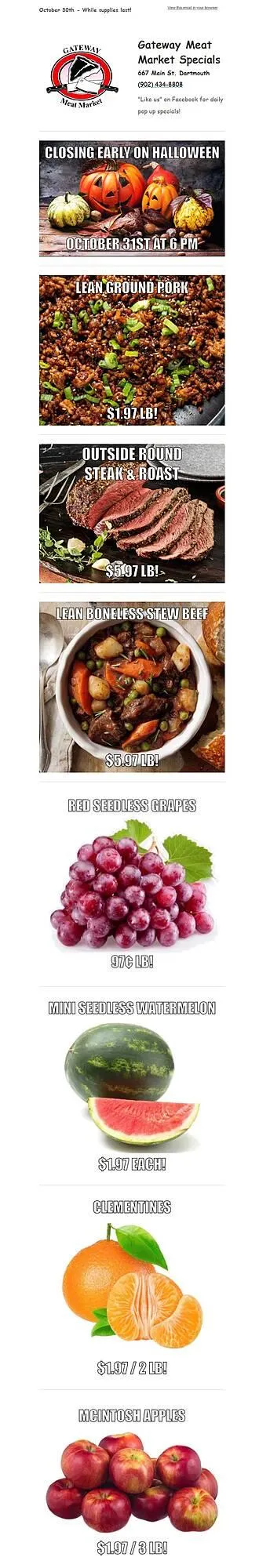 Grocery Gateway flyer from October 30 to November 5 2025 - flyer page 1