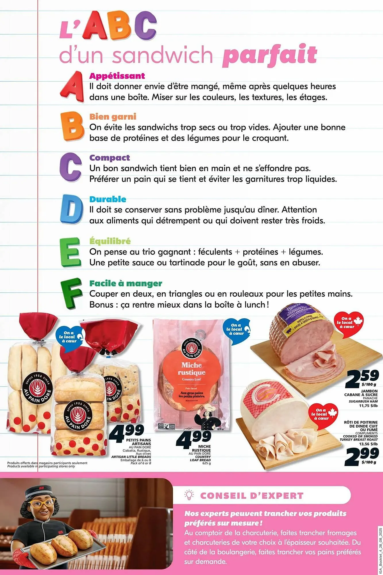 IGA flyer from August 28 to September 3 2025 - flyer page 21