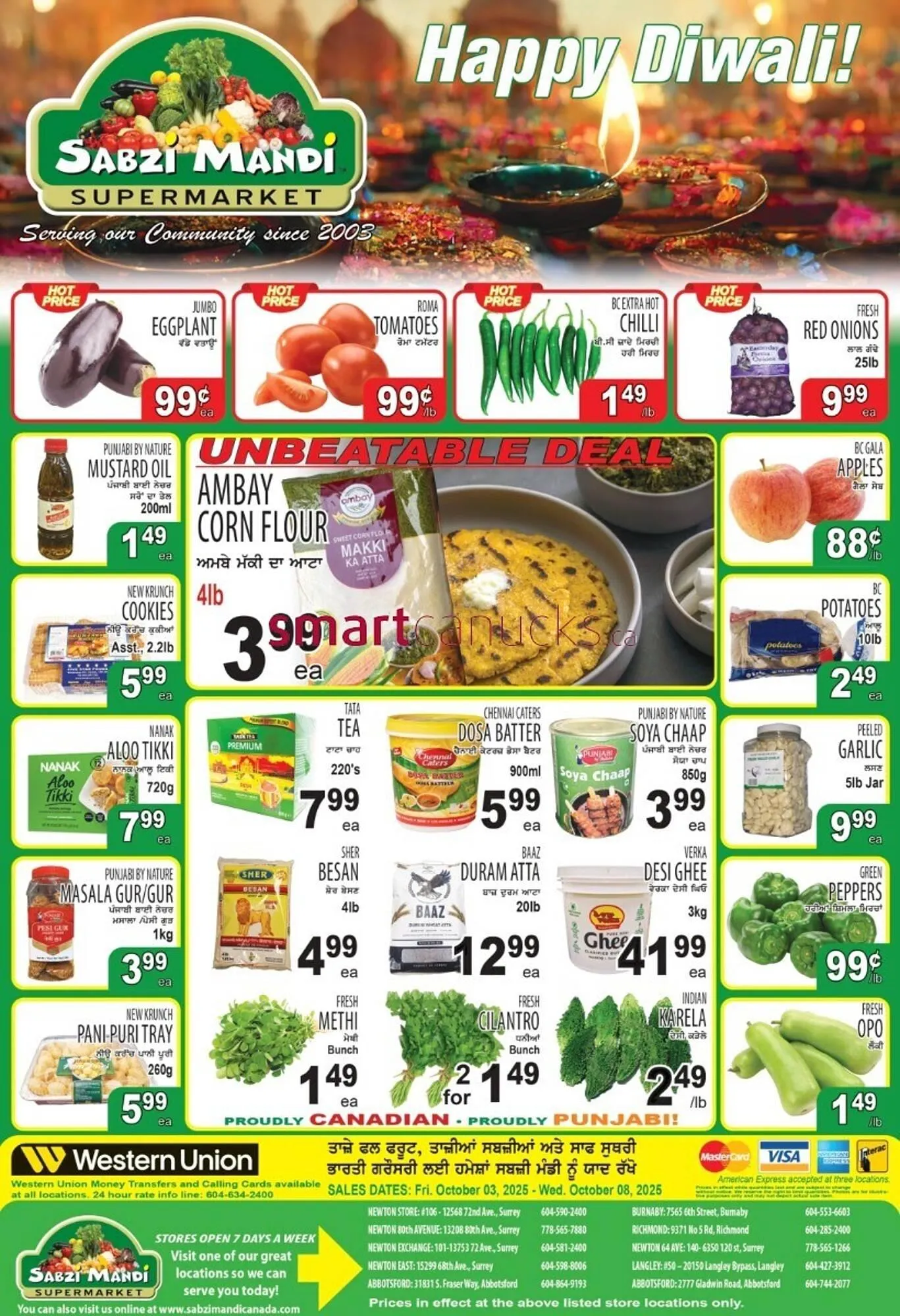 Sabzi Mandi Supermarket flyer from October 3 to October 8 2025 - flyer page 1