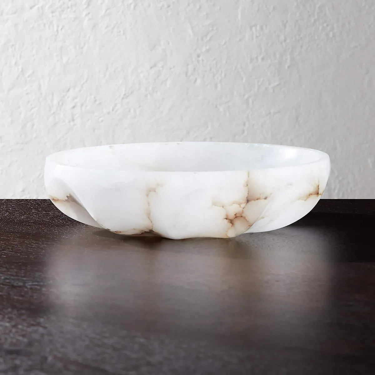 Oyster Alabaster Decorative Bowl by Kara Mann