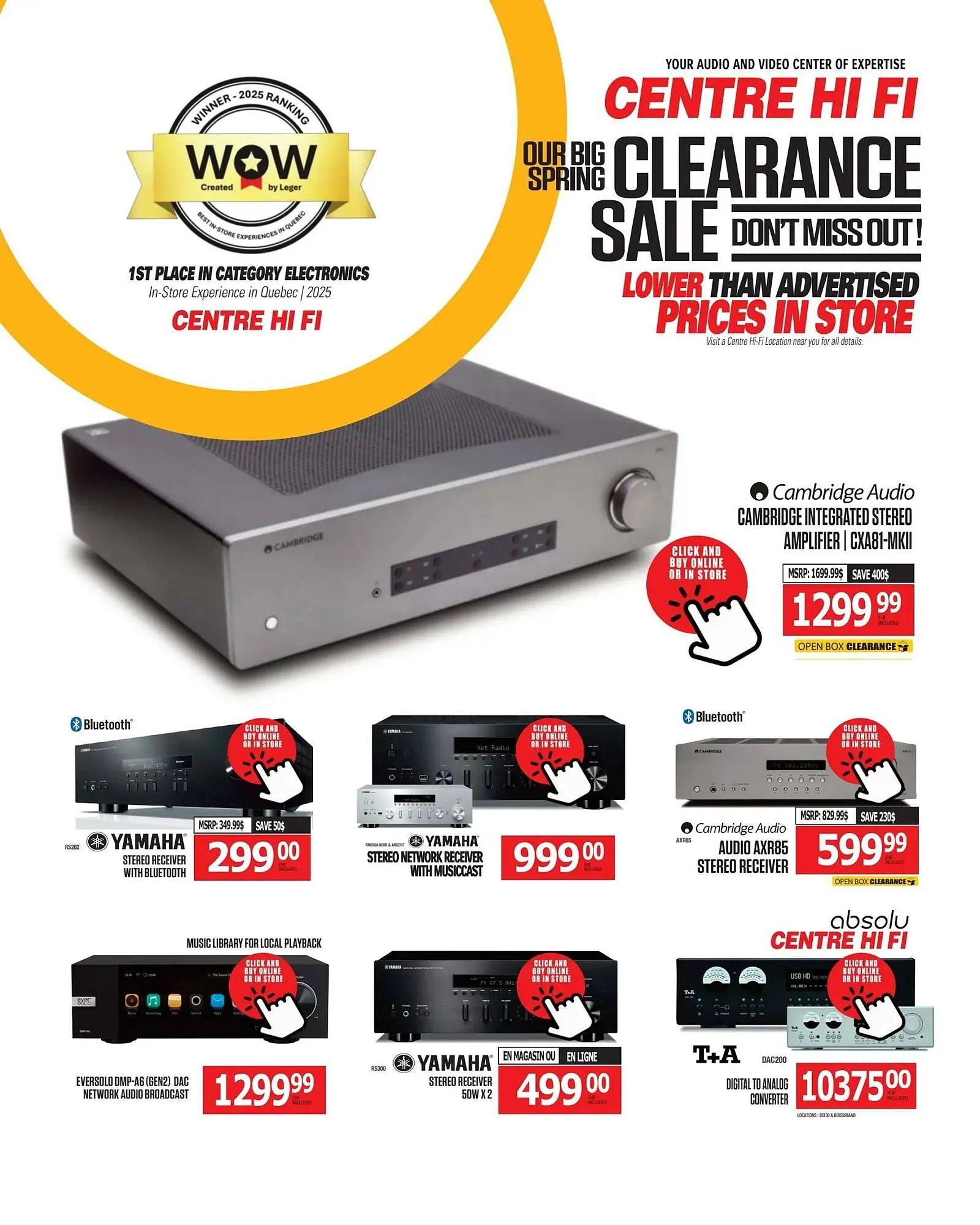 Centre Hi-Fi flyer from April 11 to April 17 2025 - flyer page 33