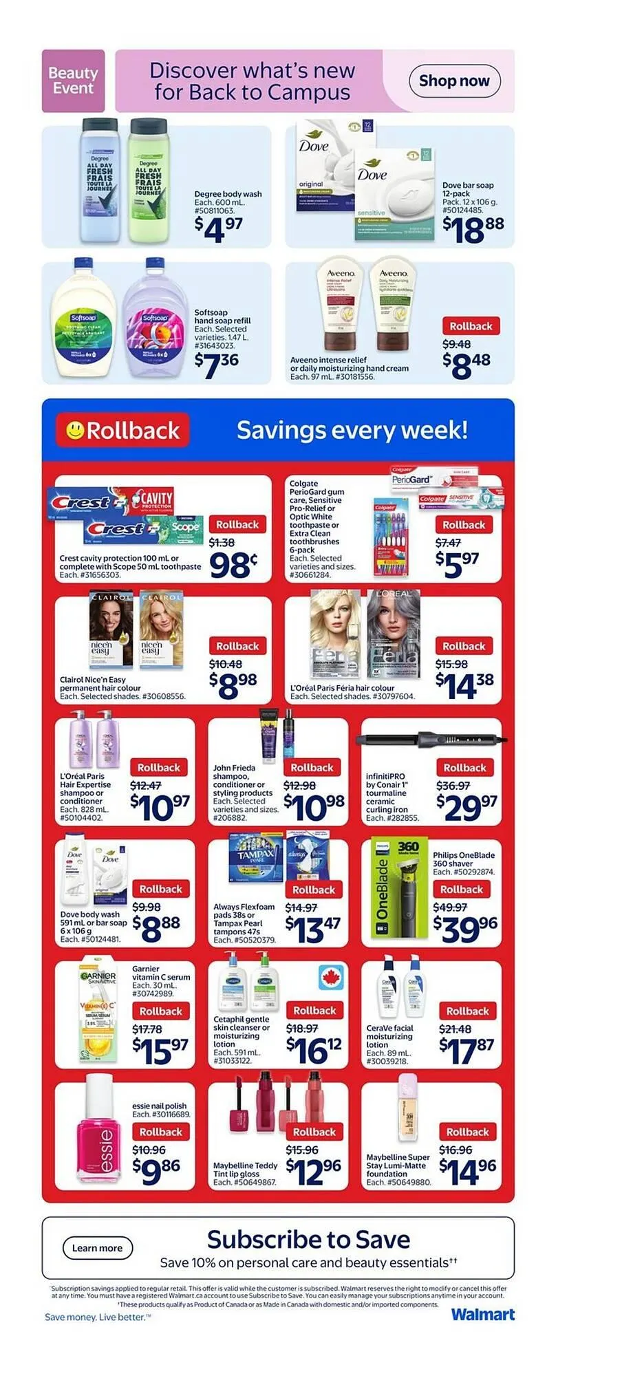 Walmart flyer from August 14 to August 20 2025 - flyer page 14