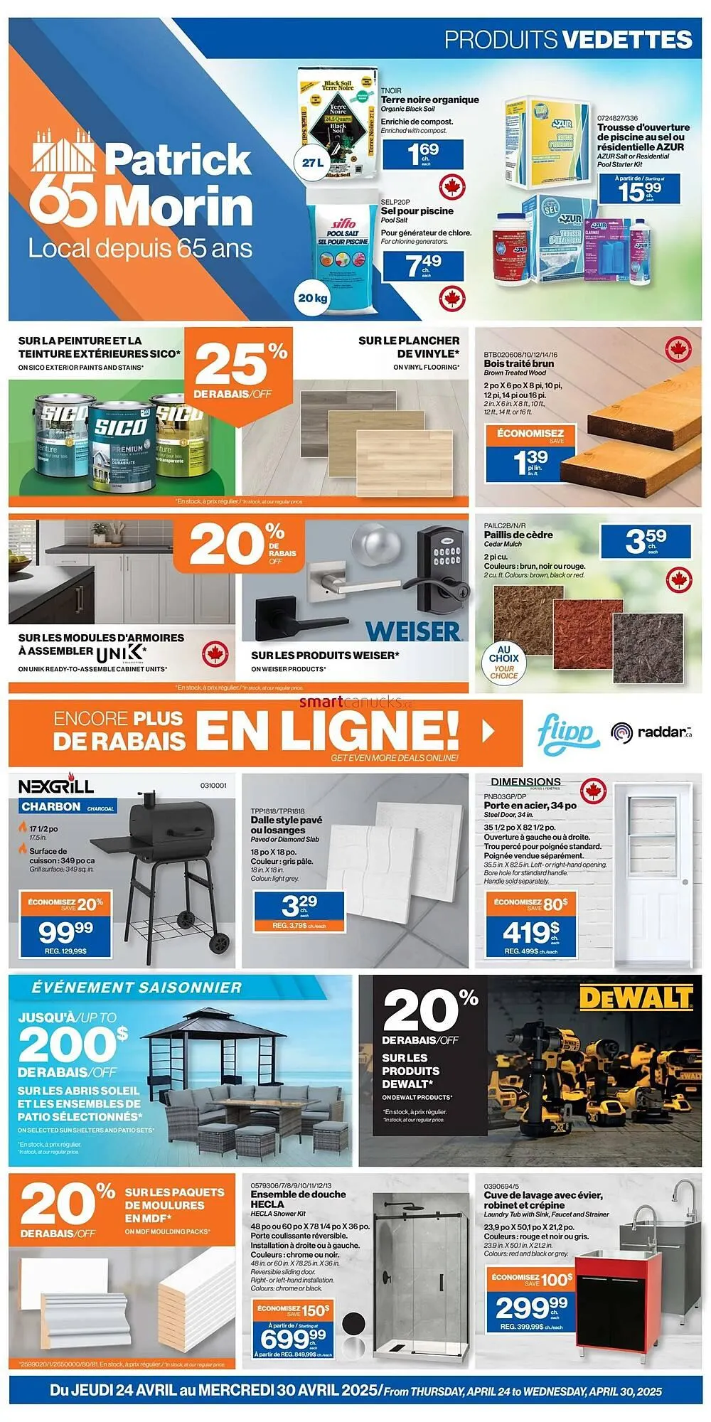 Patrick Morin flyer from April 24 to April 30 2025 - flyer page 1