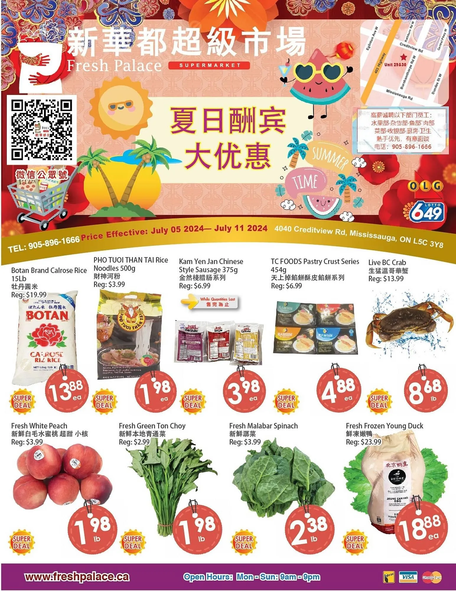 Fresh Palace Supermarket flyer from July 5 to July 11 2024 - flyer page 1