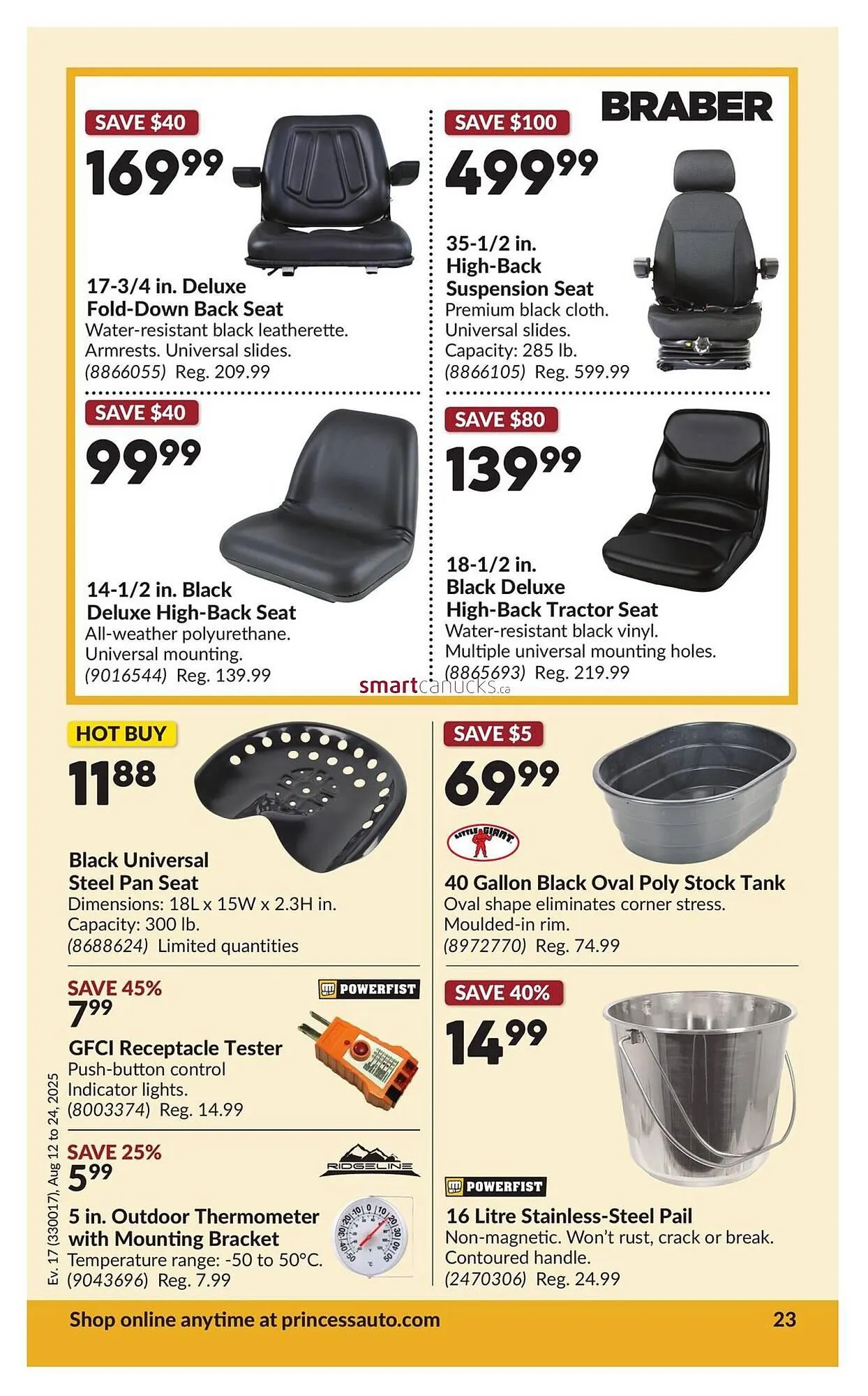 Princess Auto flyer from August 12 to August 24 2025 - flyer page 29