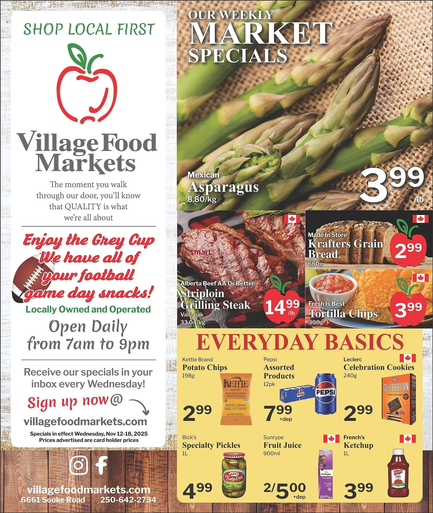 Village Food Markets flyer from November 13 to December 10 2025 - flyer page 1