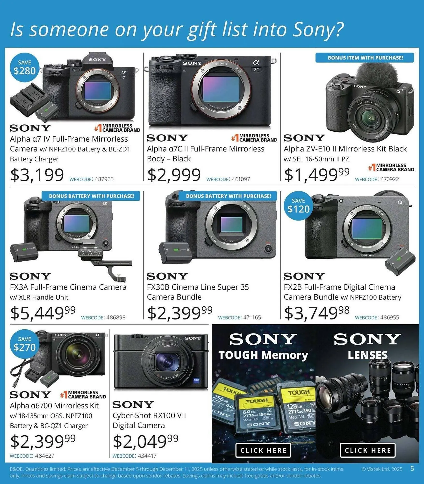 Vistek flyer from December 5 to December 25 2025 - flyer page 5