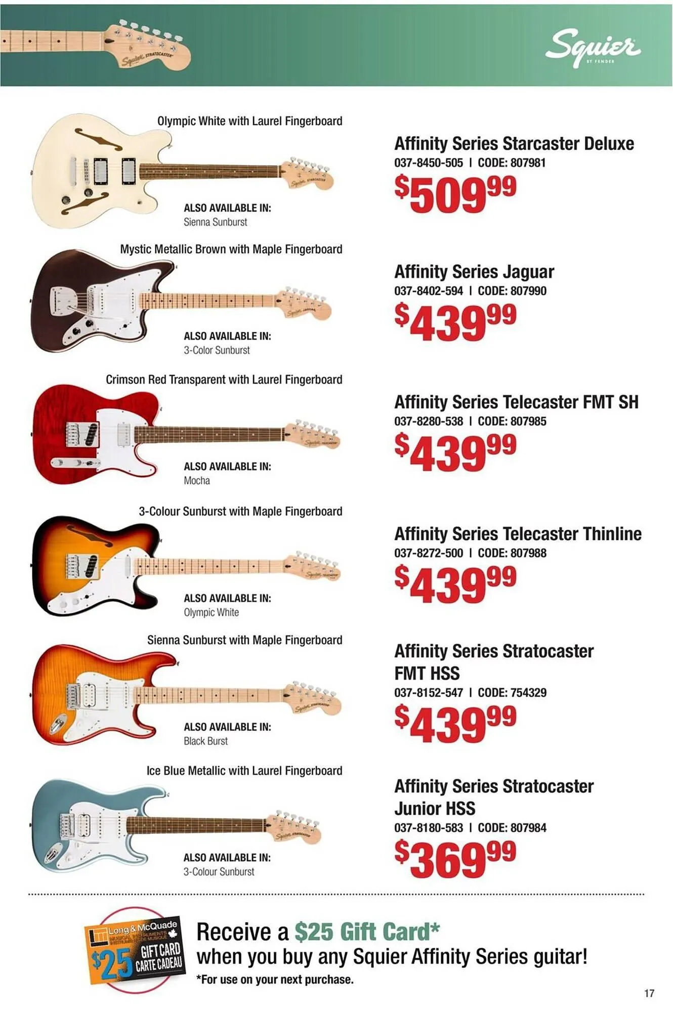 Long & McQuade flyer from August 19 to August 31 2025 - flyer page 17
