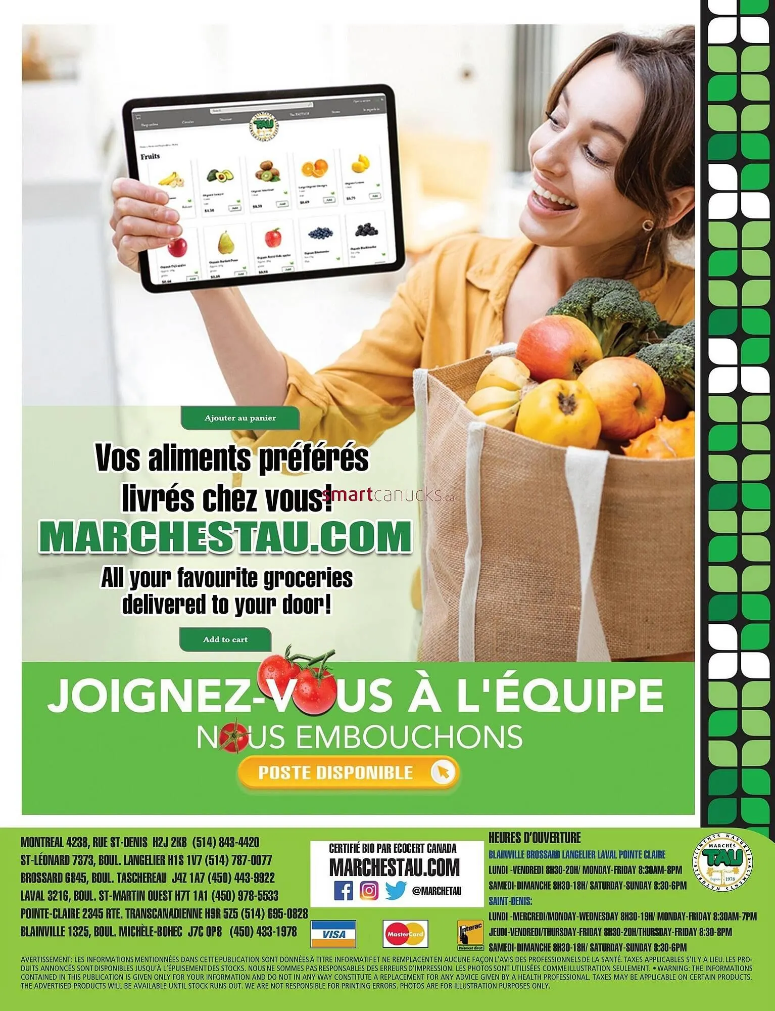 Marches Tau flyer from March 9 to March 22 2026 - flyer page 3