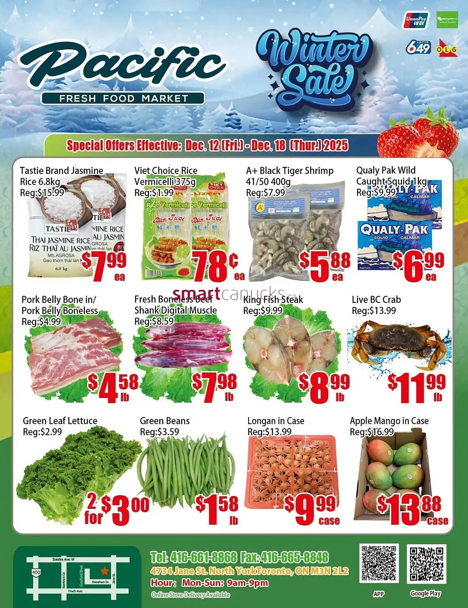 New Pacific Supermarket flyer from December 12 to December 18 2025 - flyer page 1