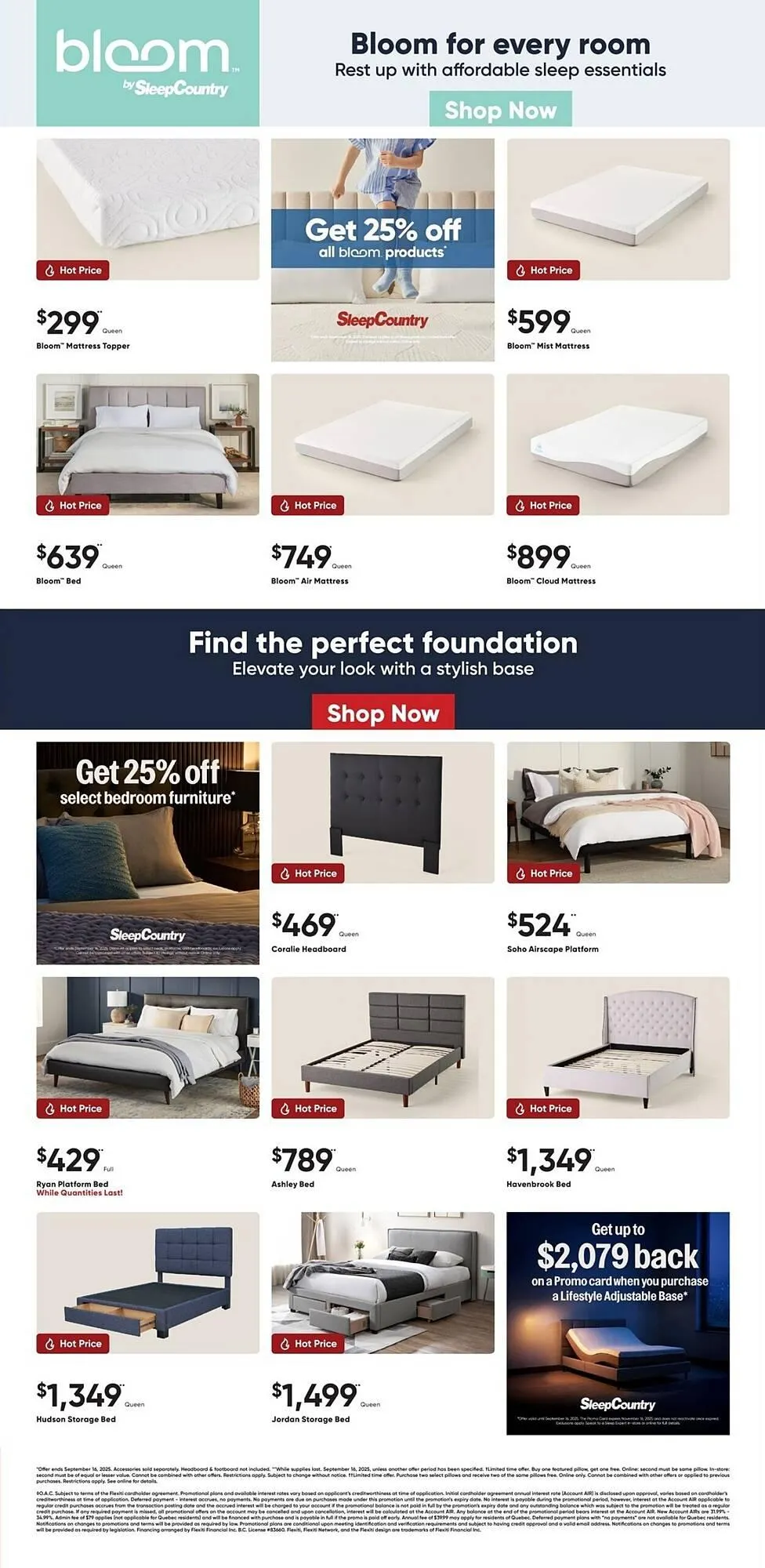 Sleep Country flyer from September 3 to September 15 2025 - flyer page 4