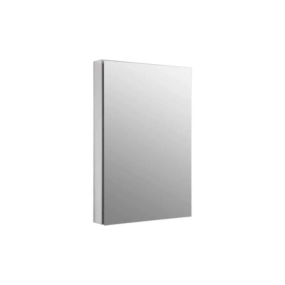 Catalan 24.125 inch X 36 inch Recessed or Surface Mount Medicine Cabinet In Satin Anodized Aluminum