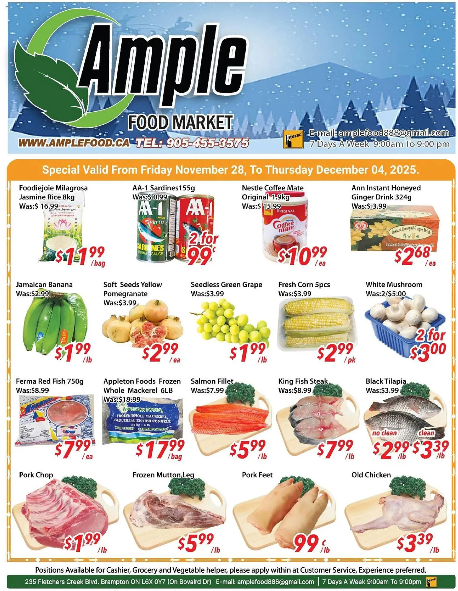 Ample Food Market flyer from November 28 to December 4 2025 - flyer page 1