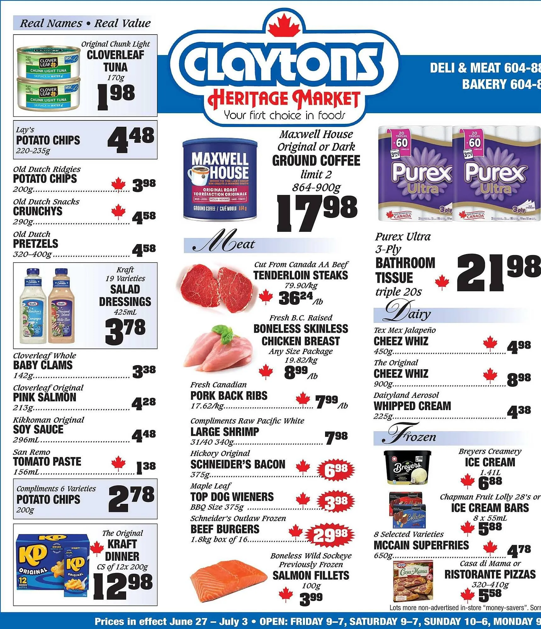 Claytons Heritage Market flyer - 1