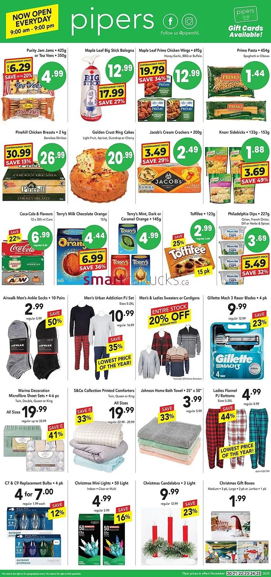 Pipers flyer from November 20 to November 26 2025 - flyer page 1