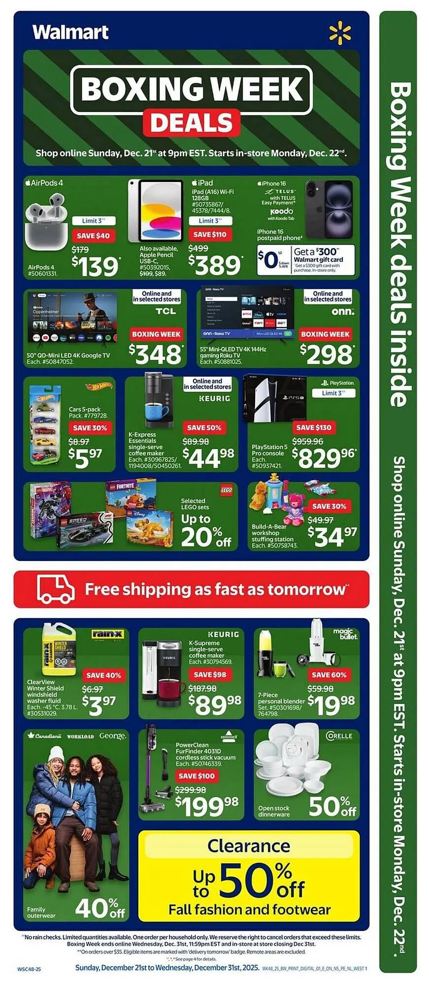 Walmart flyer from December 21 to December 31 2025 - flyer page 1