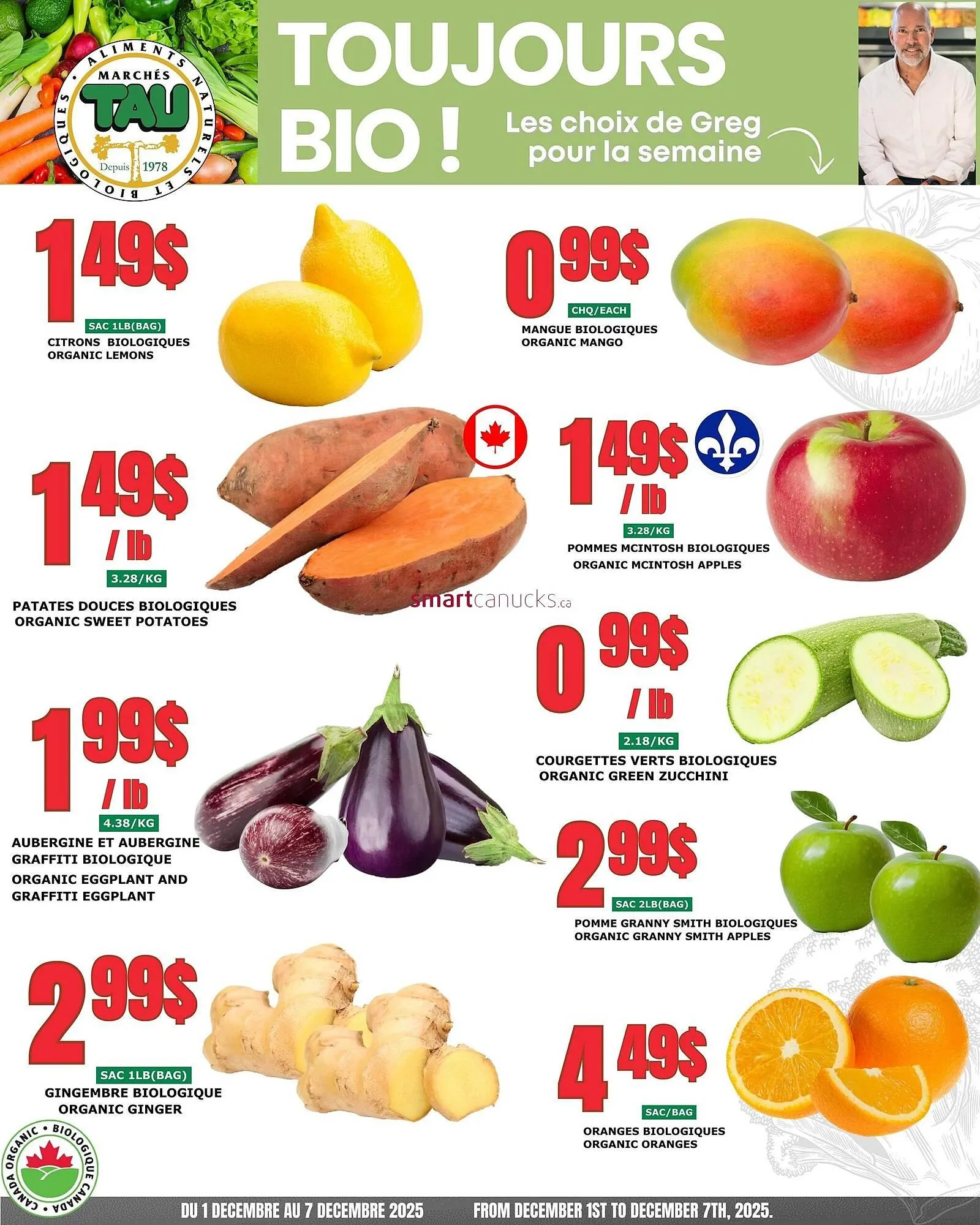 Marches Tau flyer from December 4 to December 10 2025 - flyer page 1