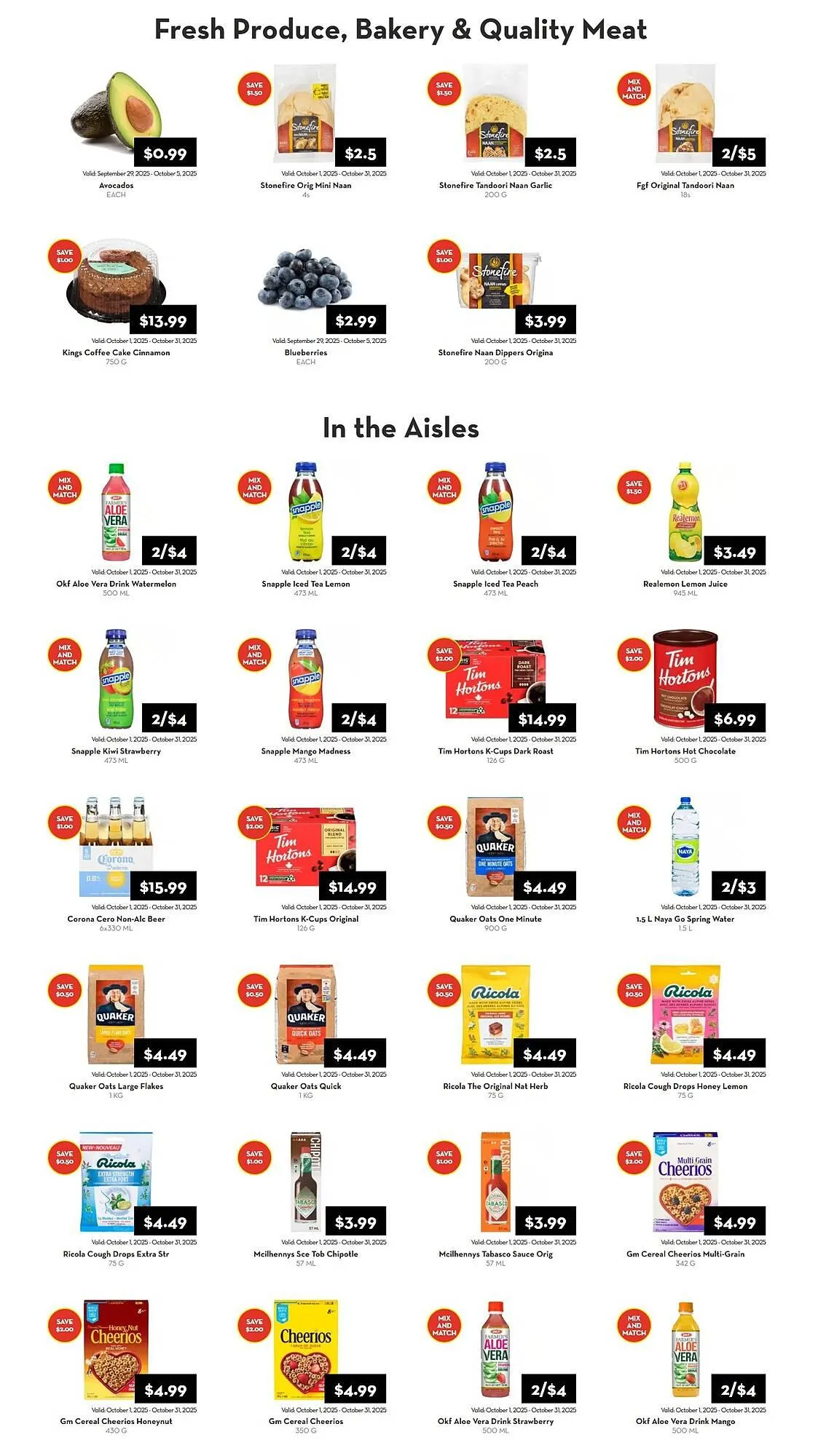 Rabba flyer from October 7 to October 19 2025 - flyer page 1