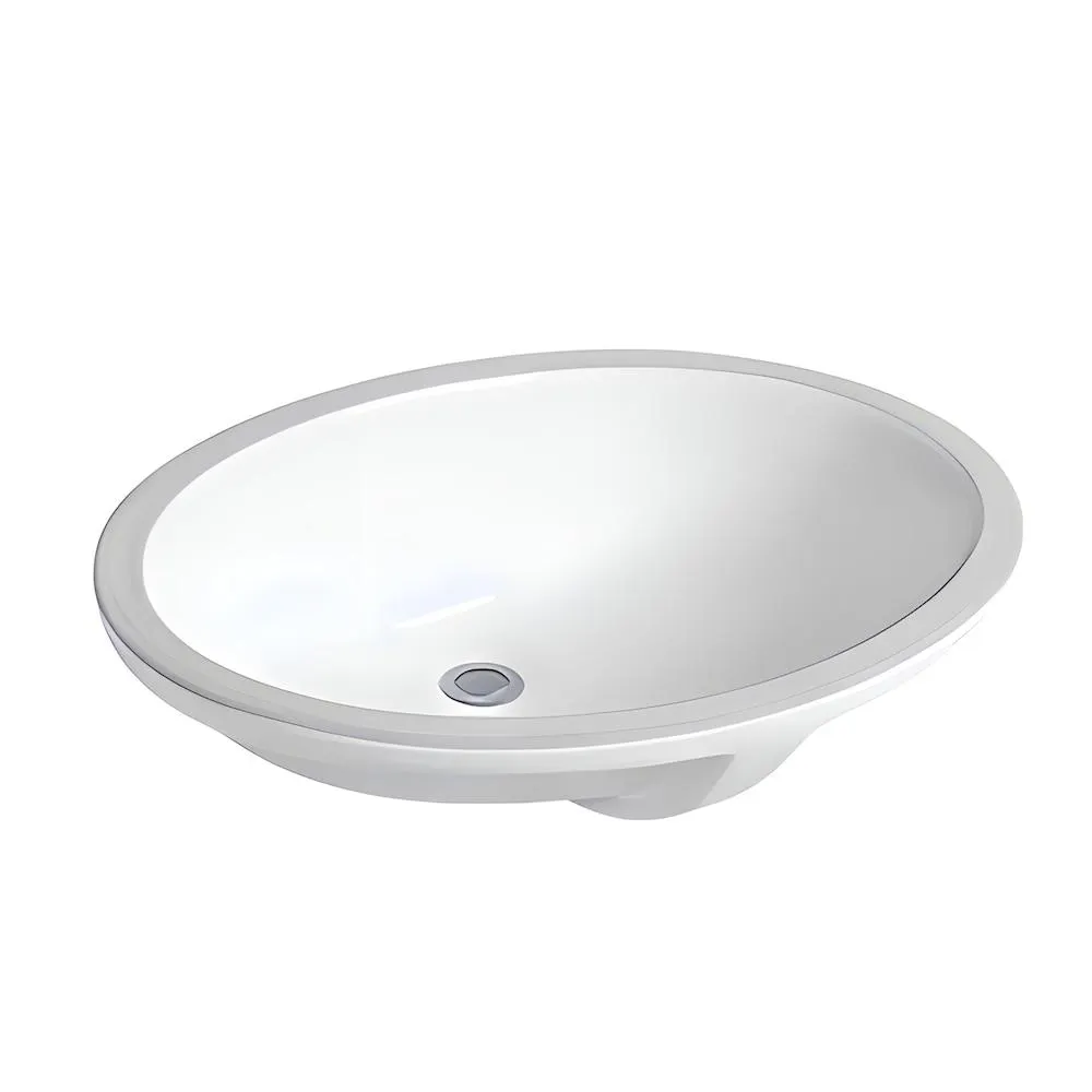Simple Undermount Sink in White