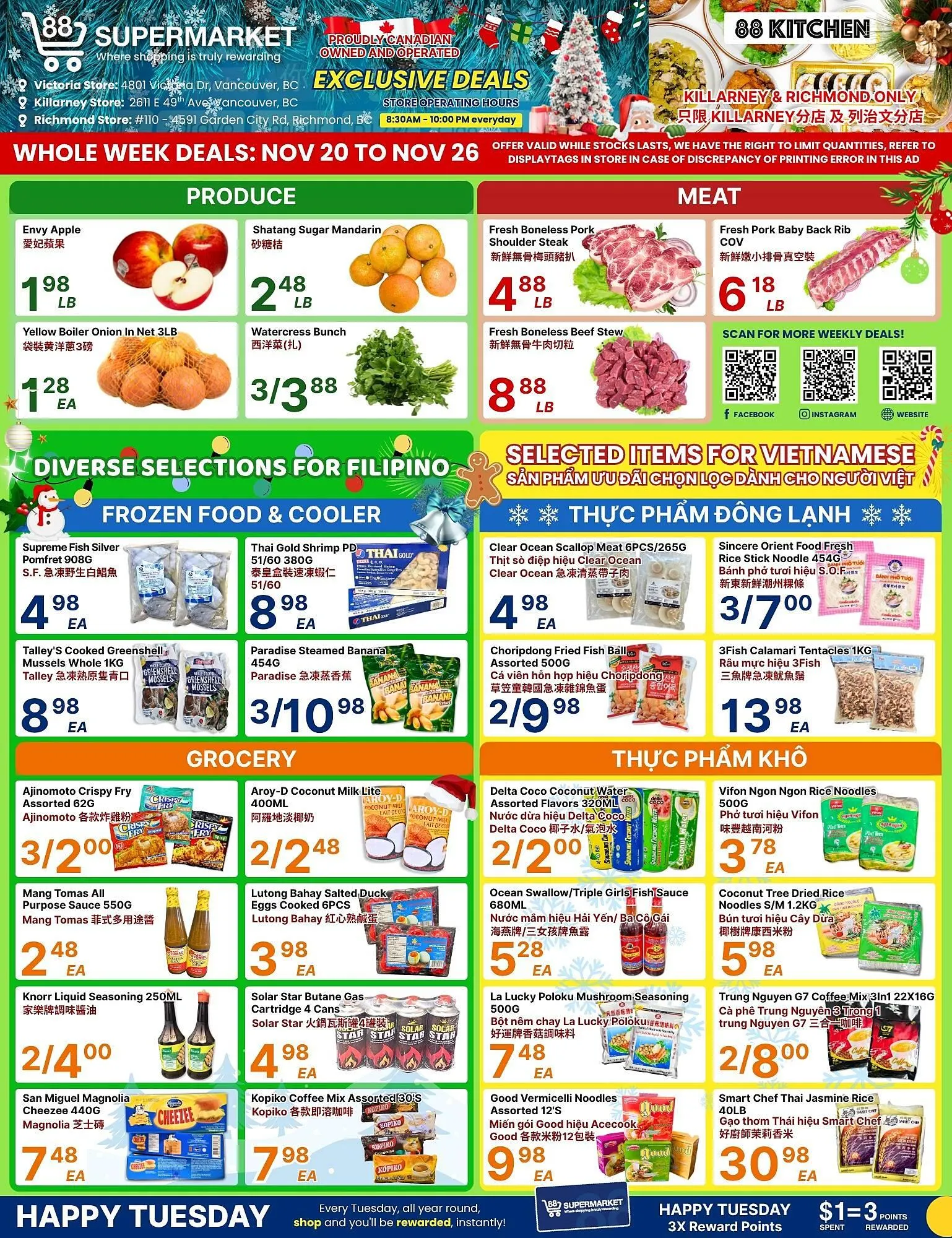 88 Supermarket flyer from November 20 to November 26 2025 - flyer page 1
