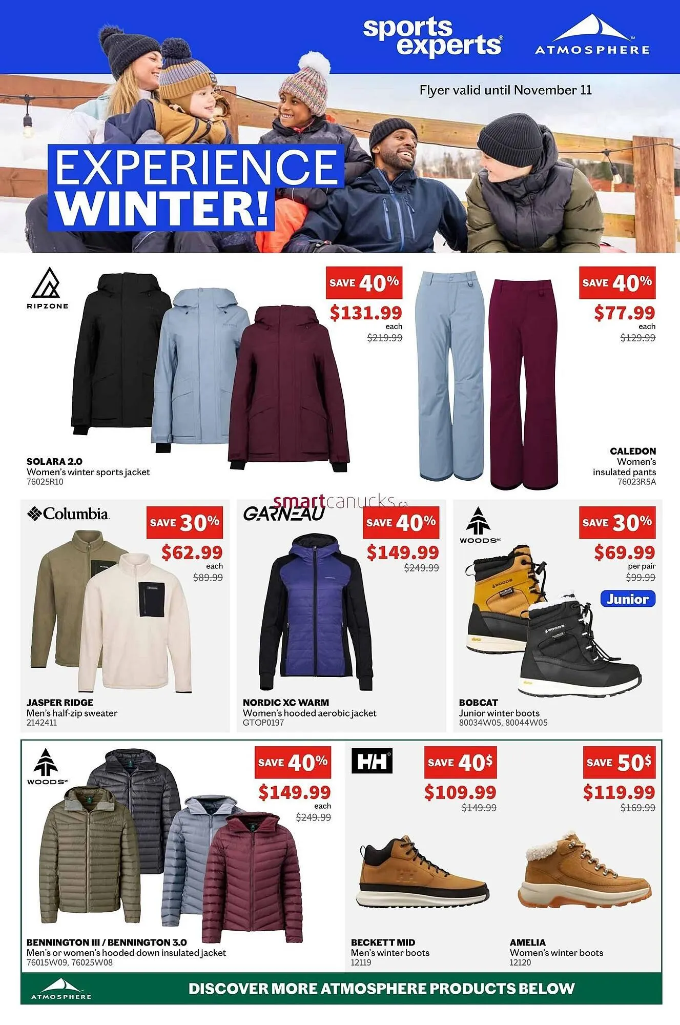 Sports Experts flyer from October 30 to November 5 2025 - flyer page 1