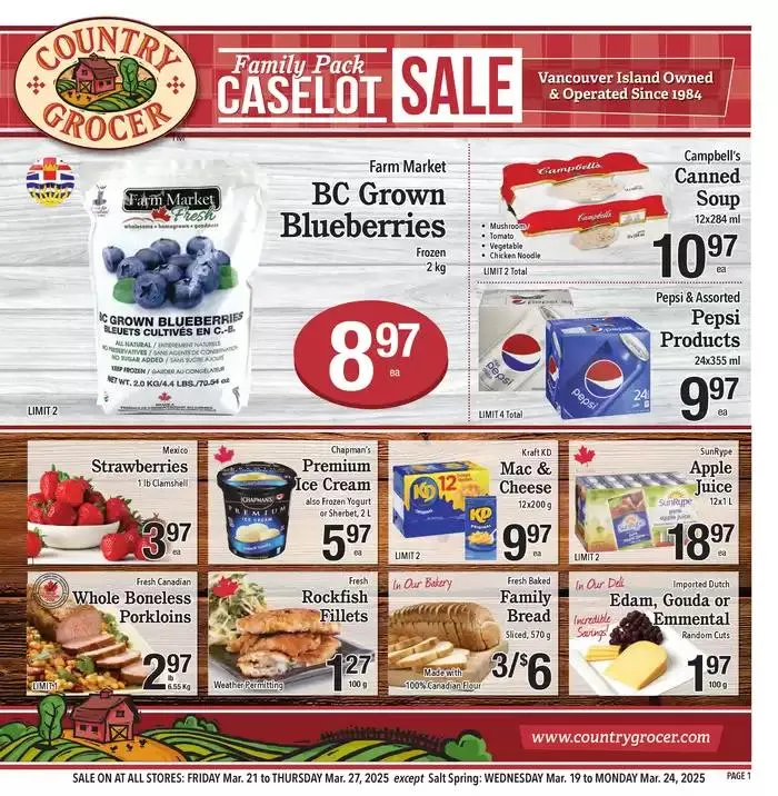 Current bargains and offers from March 21 to March 27 2025 - flyer page 1