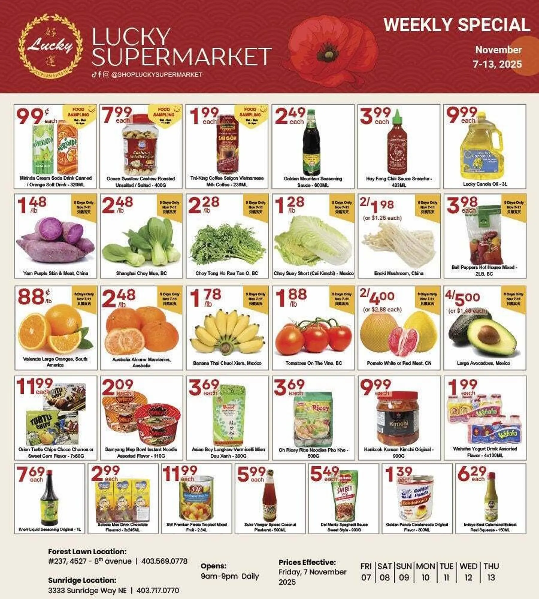 Lucky Supermarket flyer from November 7 to November 14 2025 - flyer page 1