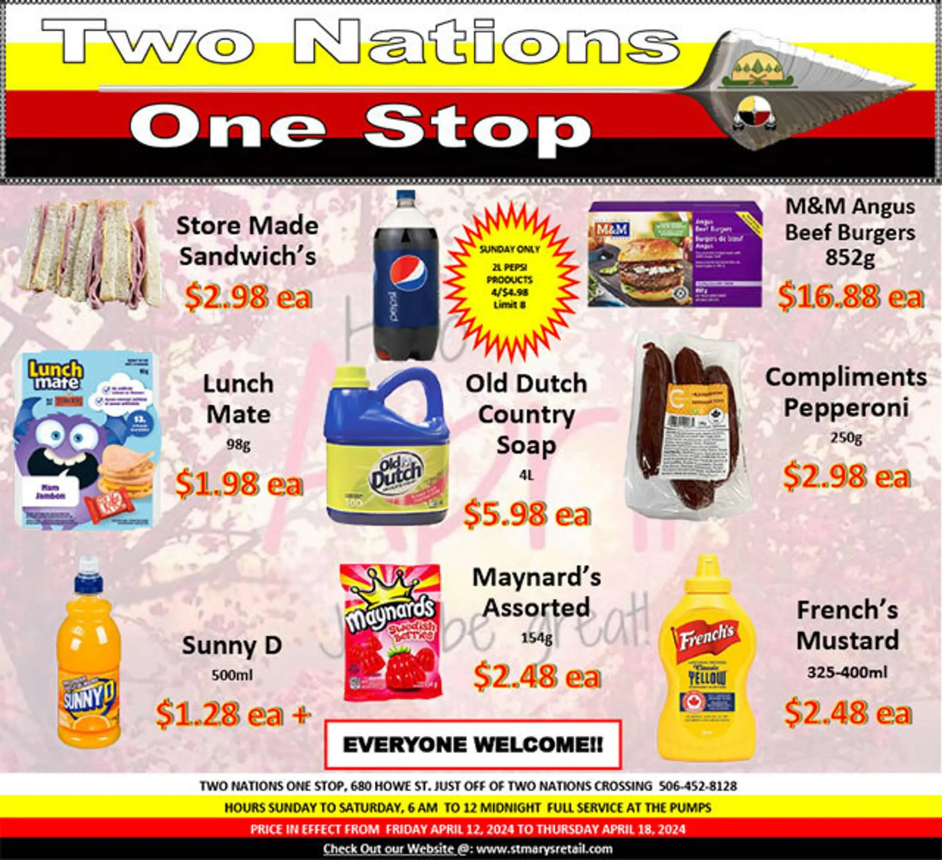 Two Nations One Stop flyer - 1