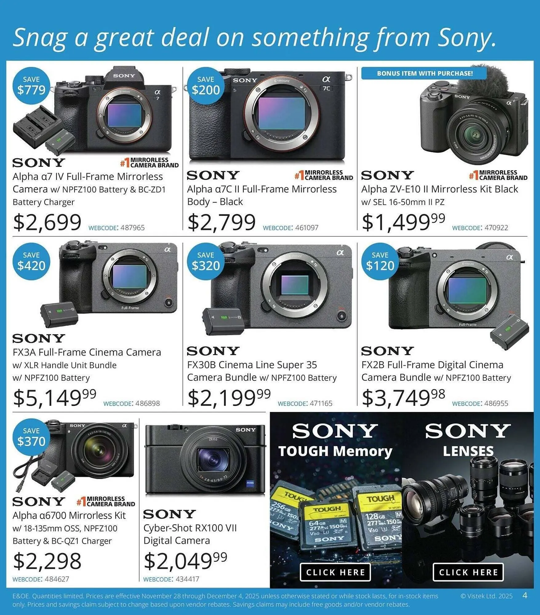 Vistek flyer from November 28 to December 5 2025 - flyer page 4