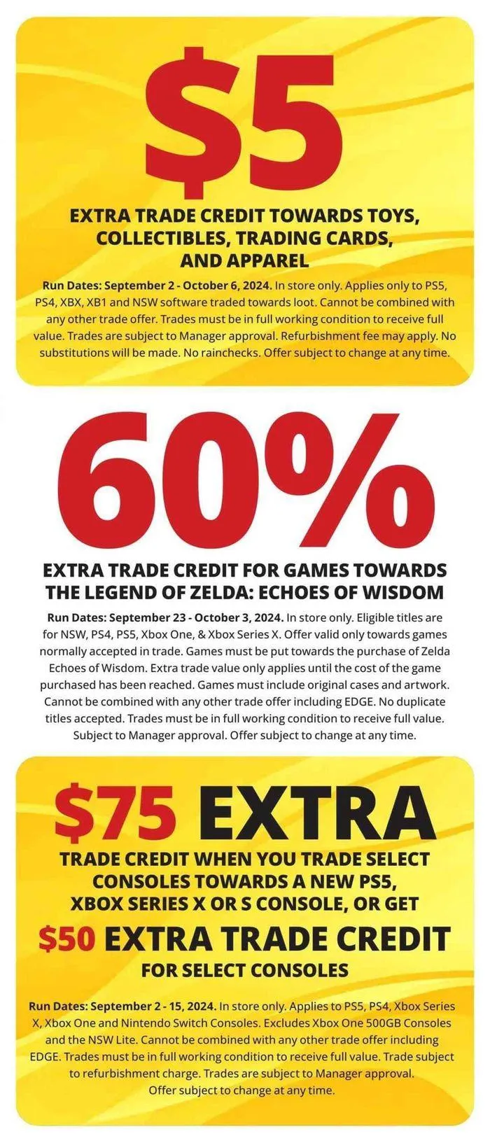 Game Stop Weekly ad from September 2 to October 6 2024 - flyer page 5