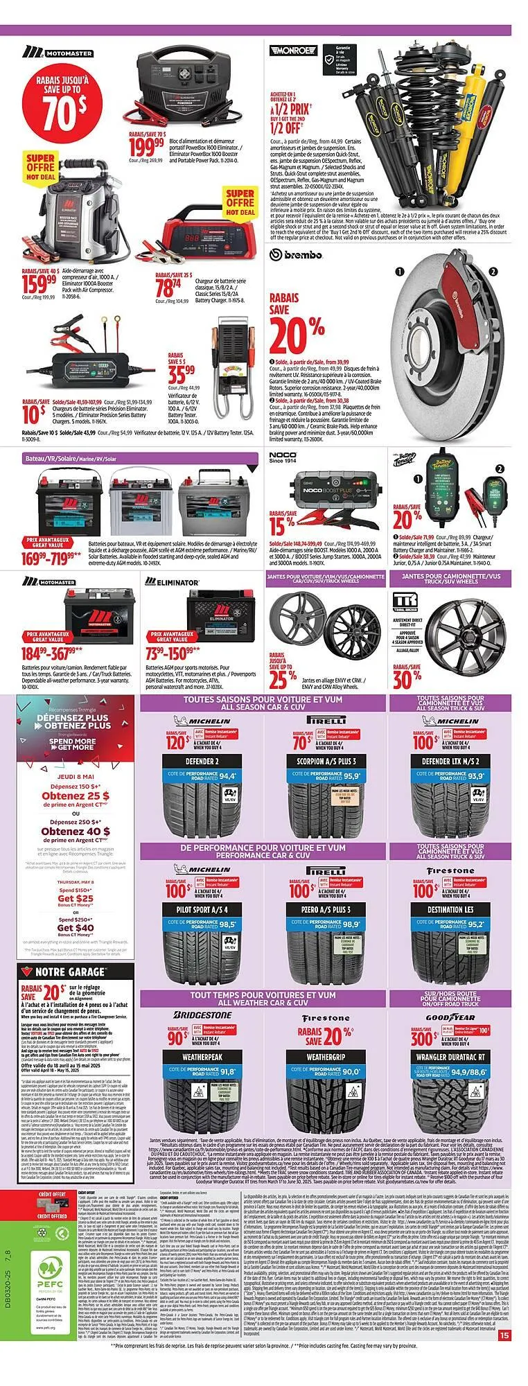 Canadian Tire flyer from May 8 to May 14 2025 - flyer page 15